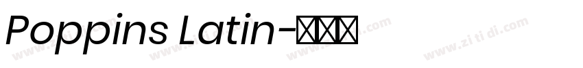 Poppins Latin字体转换